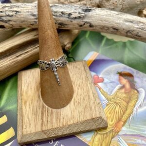 Dragonfly Filigree Sterling Silver Ring
